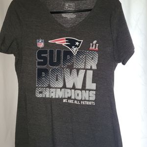 Womens super bowl patriots tee